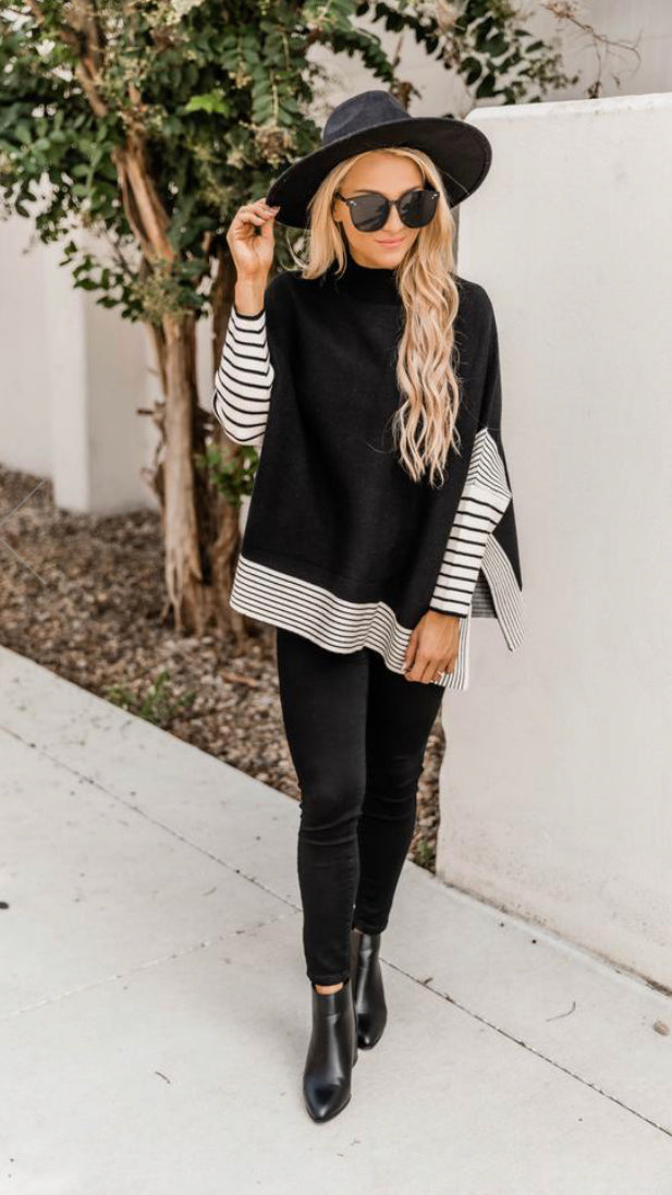 Falling Together | Sweater Poncho